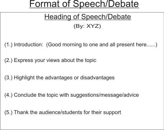 How To Write A Good Speech For A Debate