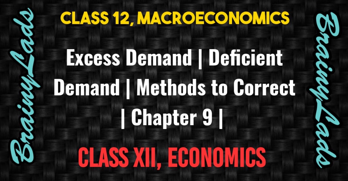 Excess Demand Class 12