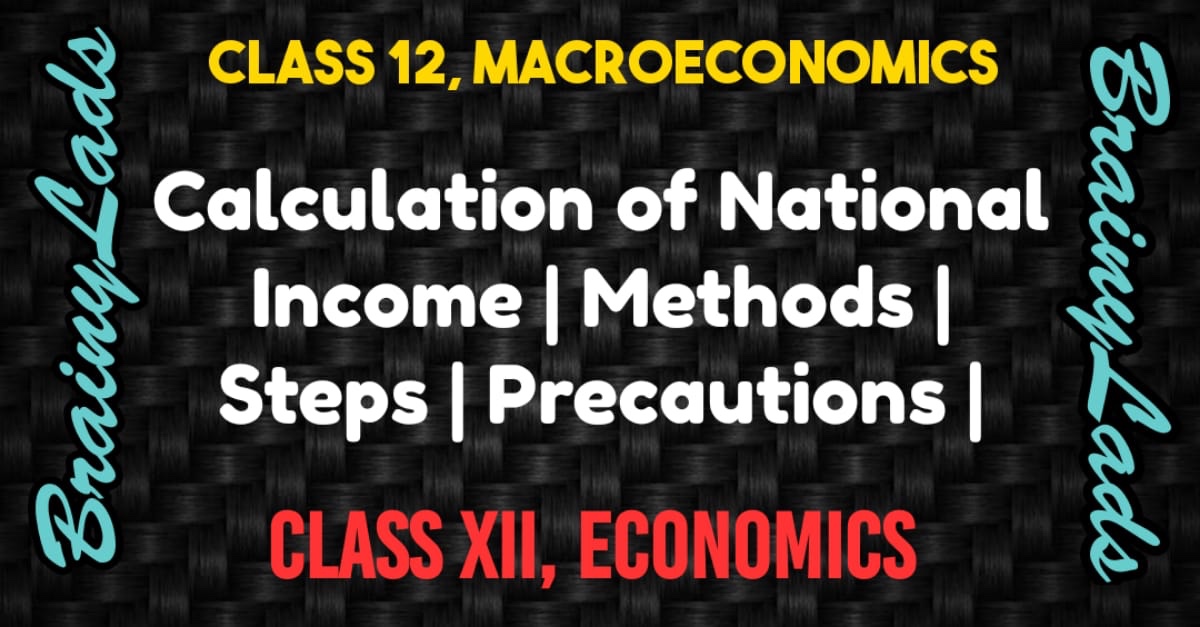 Calculation of National Income