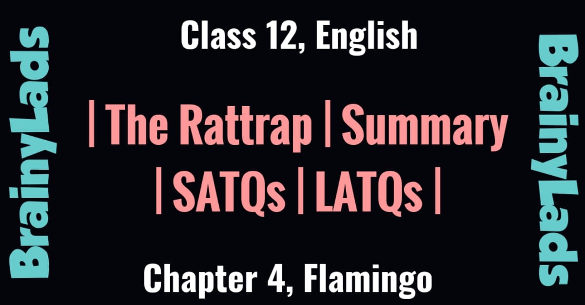 SOLUTION: The rattrap summary 1 - Studypool