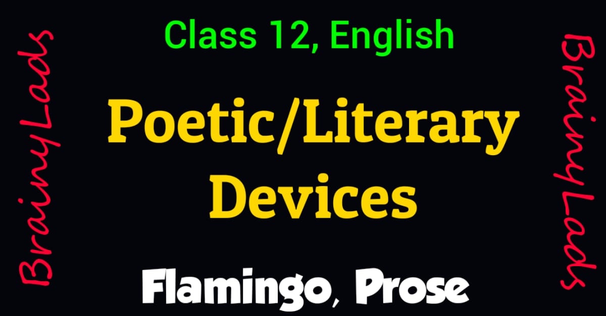 Poetic Devices For Class 12 | Class 11 | Class 10 | Important Poetic Device