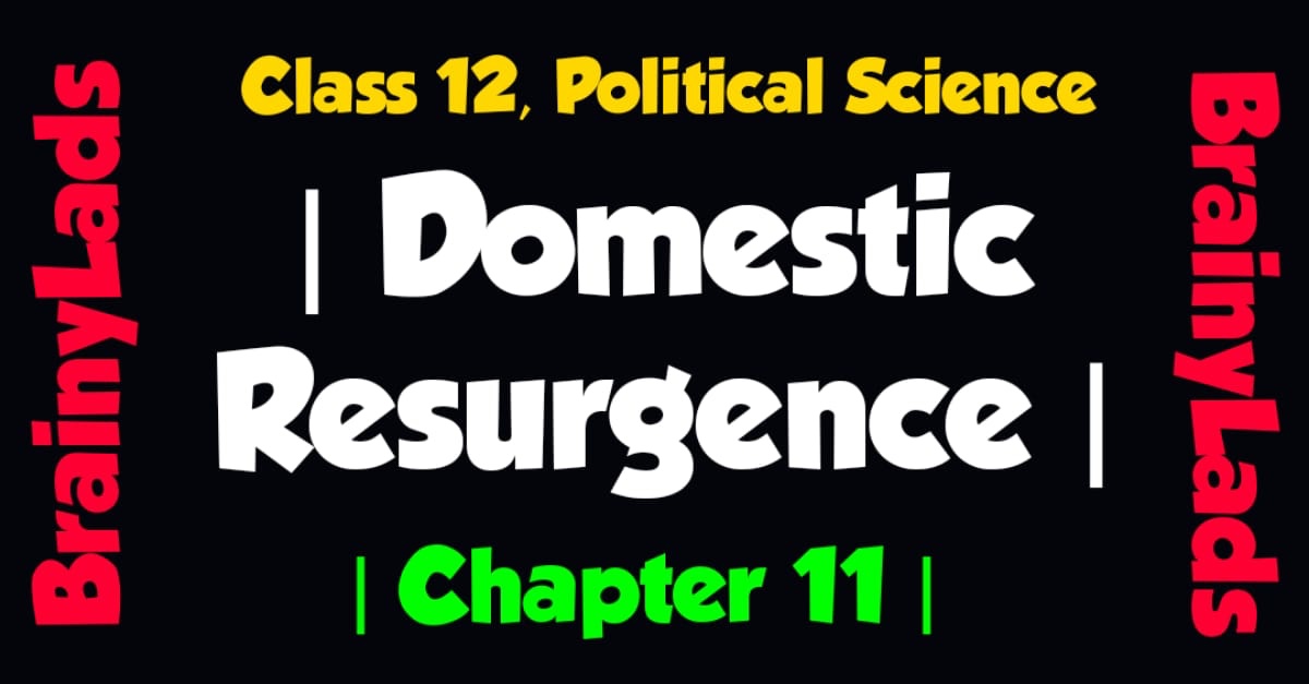 Democratic Resurgence Class 12