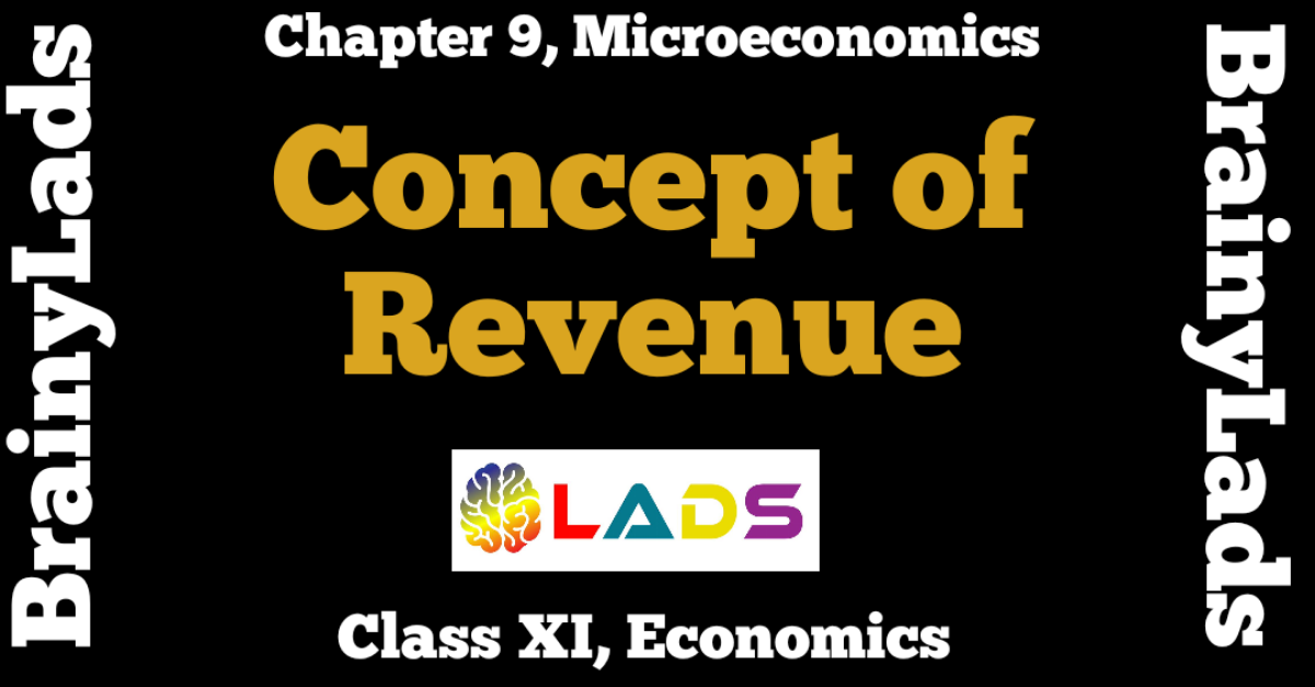 Concept of Revenue