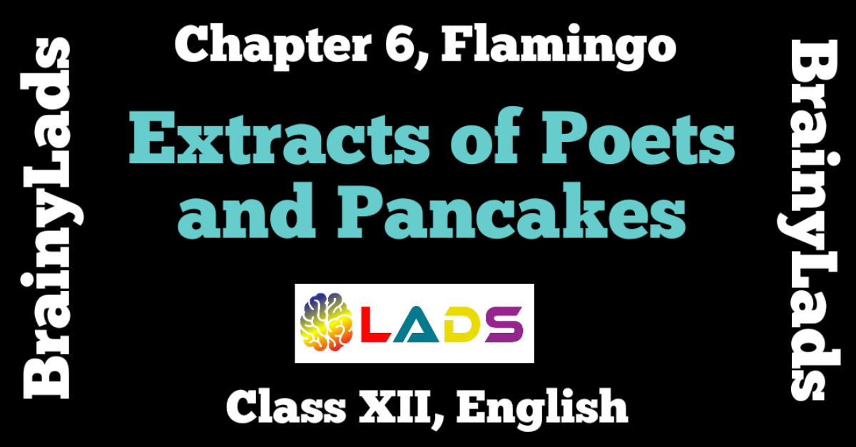 Extracts of Poets and Pancakes