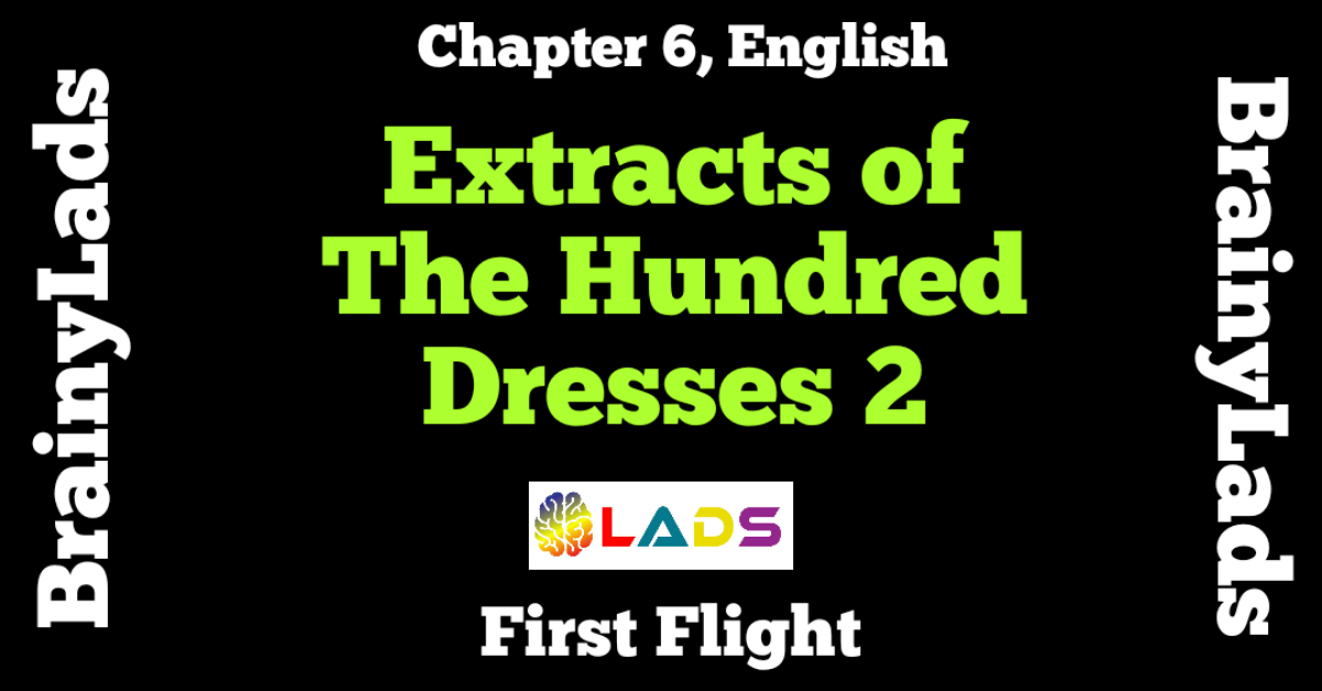 NCERT Solutions for Class 10 English First Flight Chapter 6 The Hundred  Dresses II, Animals