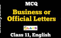 MCQ of Business or Official Letters