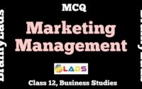 MCQ of Marketing Management