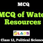 MCQ of Water Resources