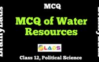 MCQ of Water Resources