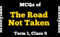MCQ of The Road Not Taken
