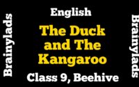 The Duck and The Kangaroo Class 9