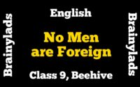 No Men are Foreign Class 9