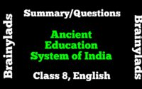 Ancient Education System of India Class 8