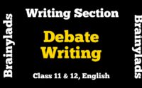 Format of Debate Writing Class 11 Class 12