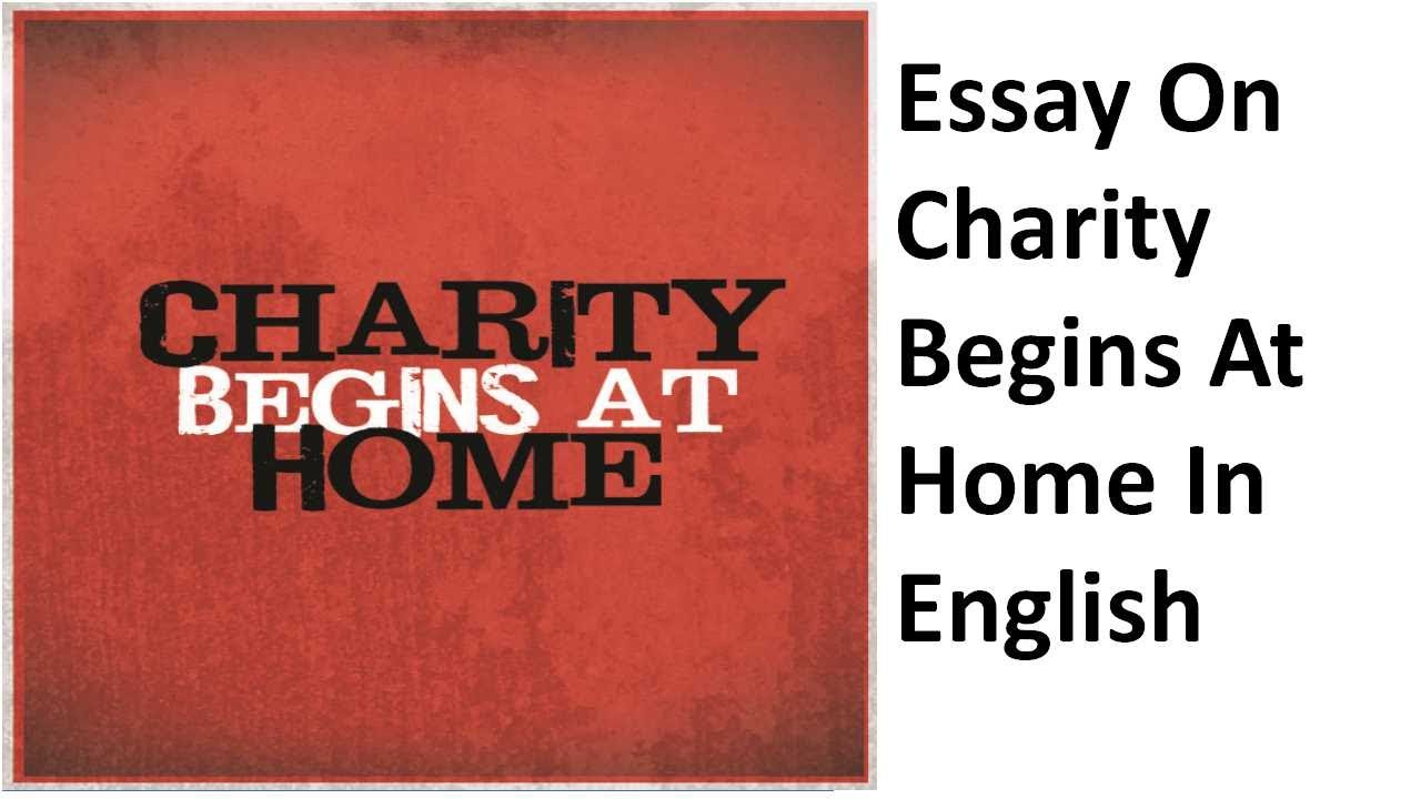 importance of charity essay